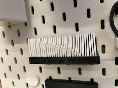 Radius gauge holder for IKEA Skadis Rounded Corner Measuring Tool and Holder IKEA Pegboard