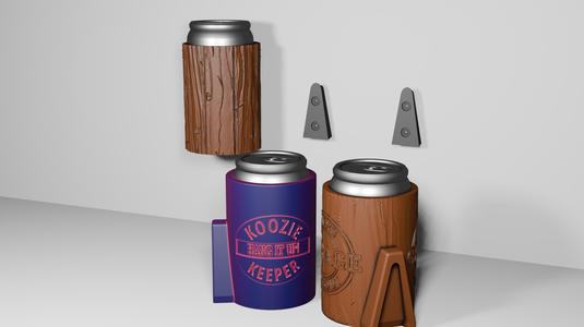 The Koozie Keeper Wall Mount Beer Can Holders