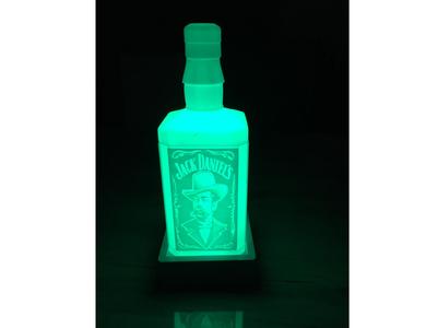 Jack Daniel's bottle lithophane