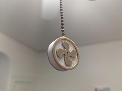 Ceiling fan chain pull tab for Fan. Better fan icon in a same style!