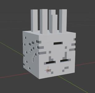 Minecraft Ghast Colored, Single piece