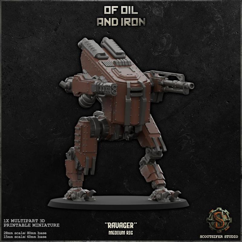  Ravager  Medium Rig | Dieselpunk Mech