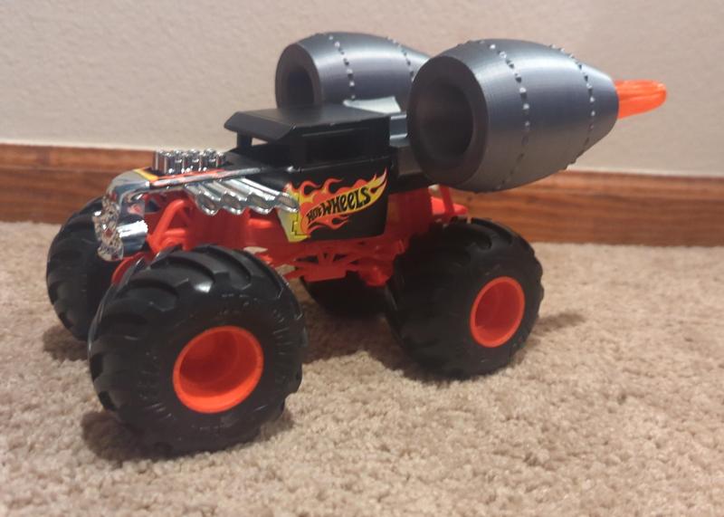 Hot Wheels Monster truck Bone Shaker booster add on.