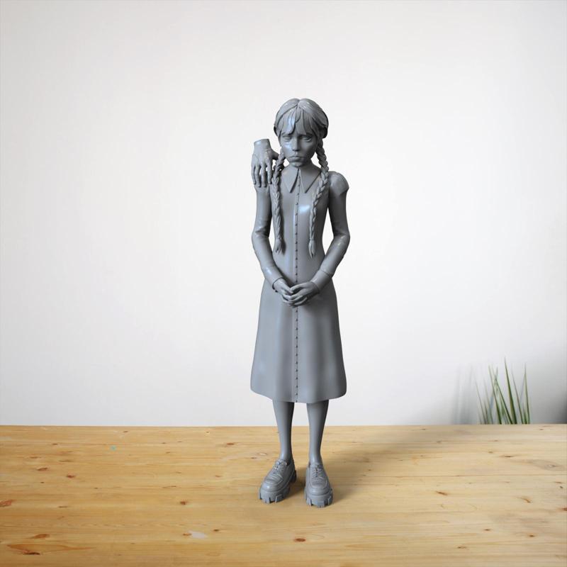 Wednesday Addams fanart sculpt