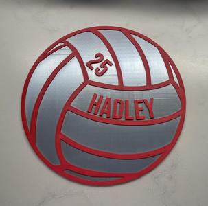 Volleyball Name Sign