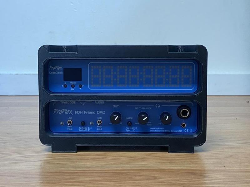 Stackable enclosures for TMB FOH Friend, CodeClock, CodeBridge and other 1/2u Mini Devices