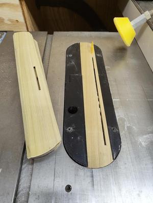 Table Saw Throat Plate for Delta with 1/4 sacrificial inserts