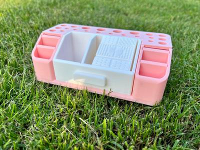 All-in-one brush holder and cleaning plate