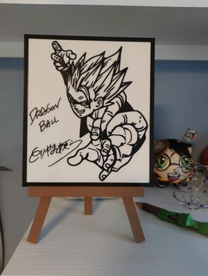 Original Akira Toriyama signed art Dragon Ball