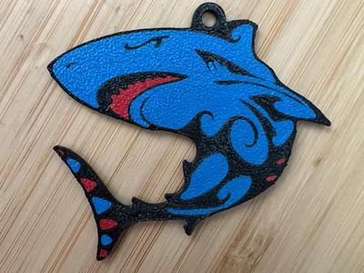 Tribal Shark Pendant