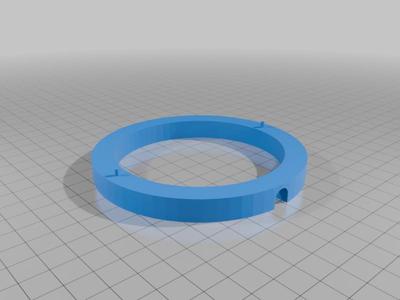 Spacer for EiTronics Ei650 smoke detector for use as a ceiling canopy