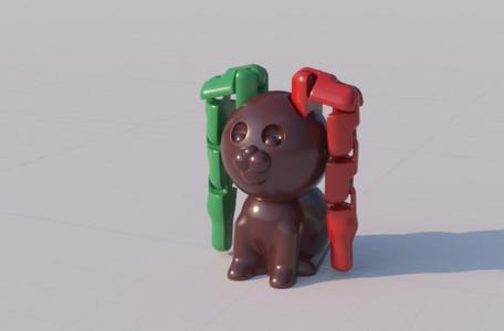 Articulated Rabbit 3-Part Print