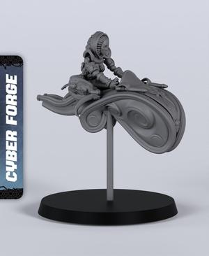 Jetbike Sisterhood - With Free Cyberpunk Warhammer - 40k Sci-Fi Gift Ideas for RPG and Wargamers