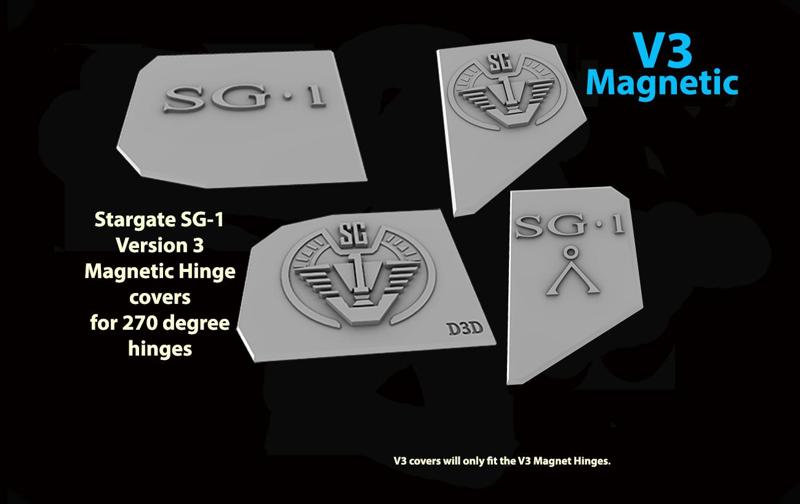 V3 Stargate SG-1 Magnetic cover plate set for V3 270 degree hinge