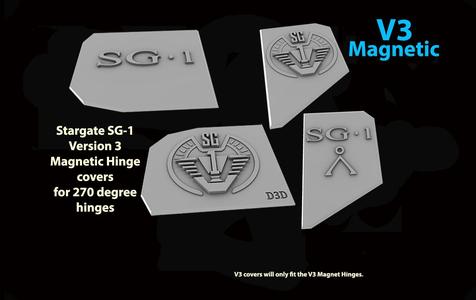 V3 Stargate SG-1 Magnetic cover plate set for V3 270 degree hinge