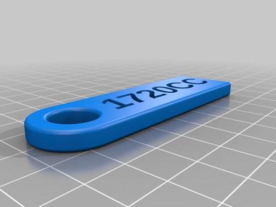 Key West Boat 1720cc Keychain