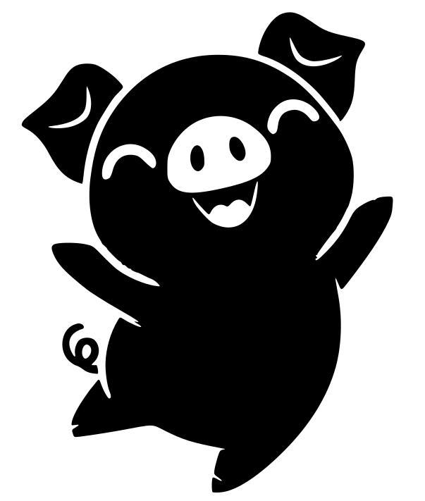 Happy piggy 7 (two colours)