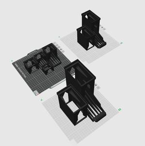Improved Battery Dispenser and Height Extenders with Scaling for AA, AAA, C, and D batteries