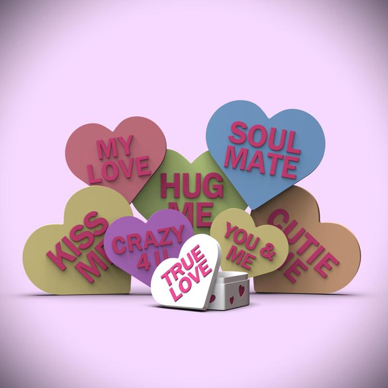 Crazy 4 U -Candy Heart Gift Box (+Bambu 3mf)