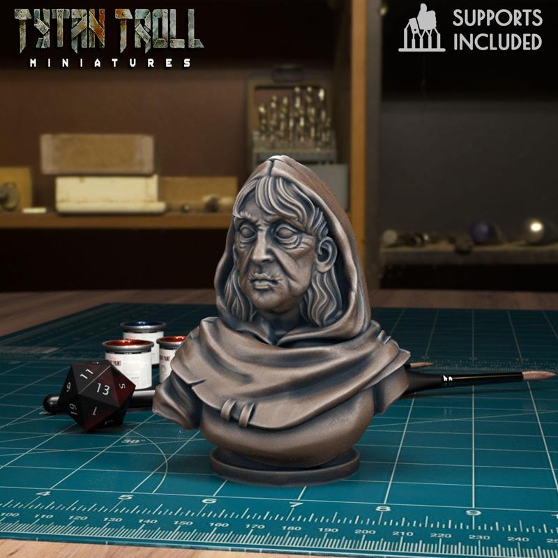 Curse of Strahd - Mad Mary Bust [Pre-Supported]