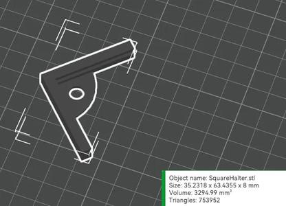 Halters for Square-shape posters   