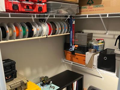 Filament Storage Hanging Rack