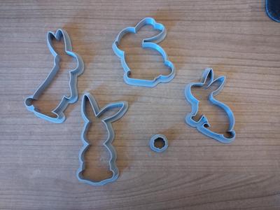 Cute Bunny Cookie Cutters