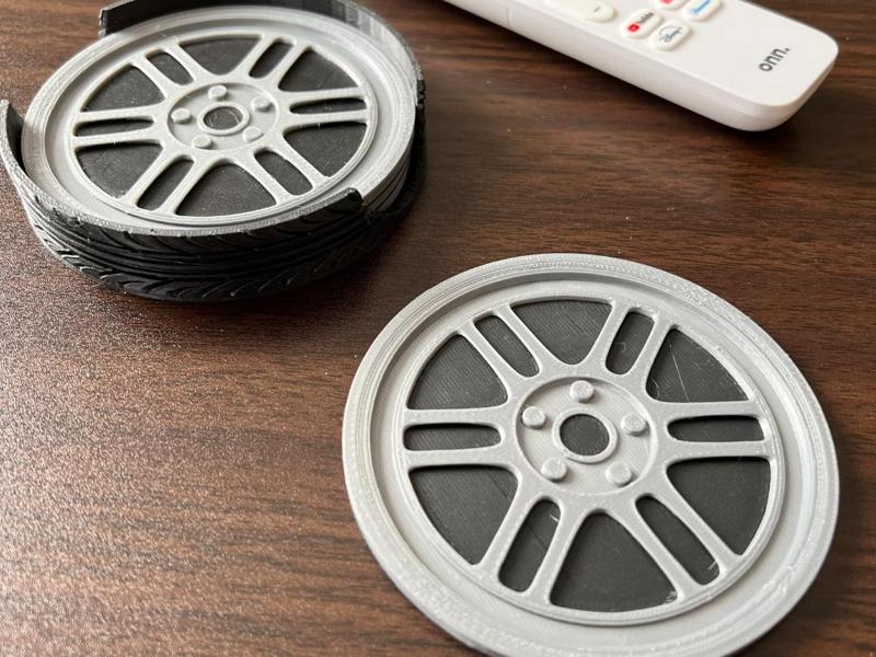 Enkei RPF1 Wheel Coaster Set