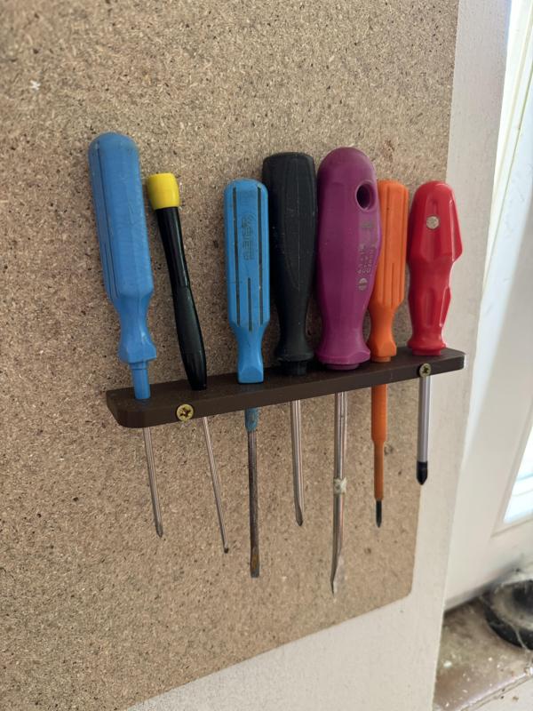 Screwdriver wall holder