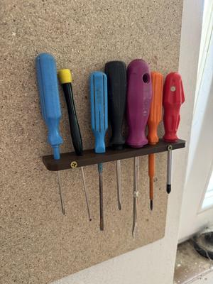 Screwdriver wall holder