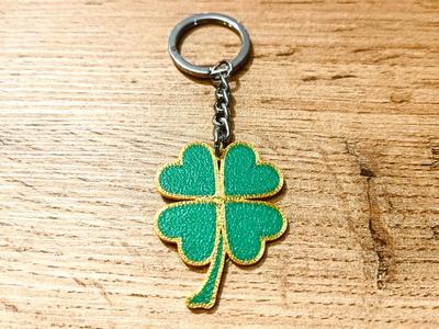 Four-leaf clover keychain
