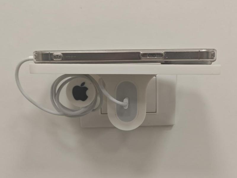 Apple charging stand for vertical socket