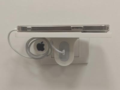 Apple charging stand for vertical socket