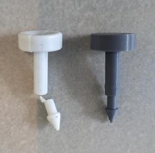 Pet water dispenser seal pin