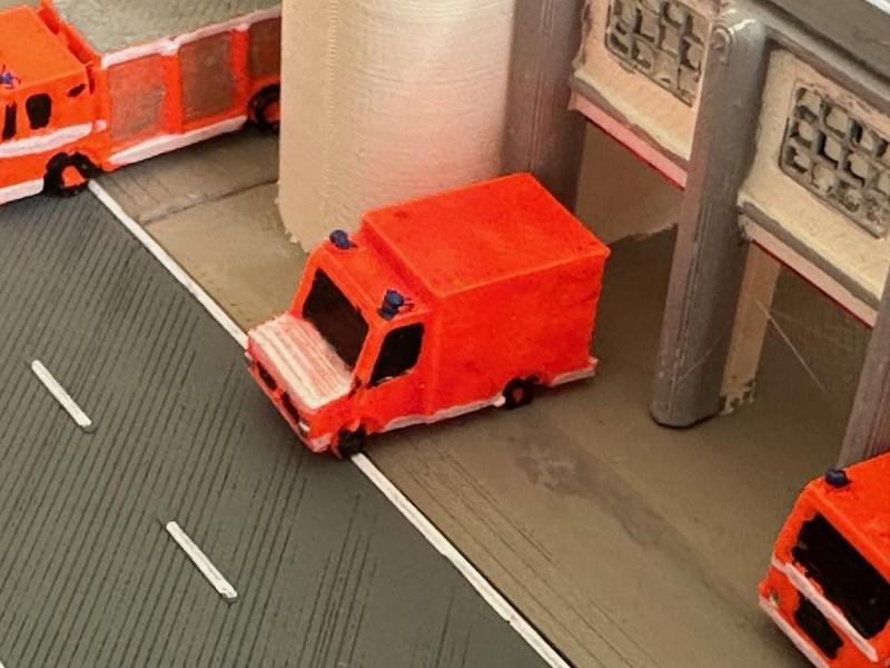 Emergency service vehicle 10 - Van (z-scale)