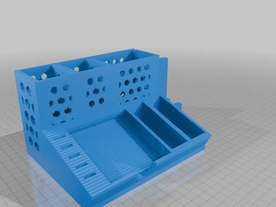 (3D Slash) Desk_Organizer (With phone holder)