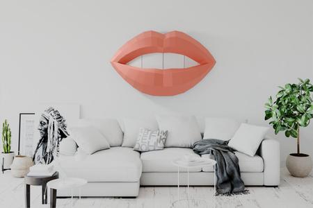 Woman Lips Wall Pop Art (multiparts]