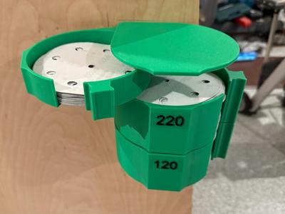 Stacked Sanding Disc Bins - 6"