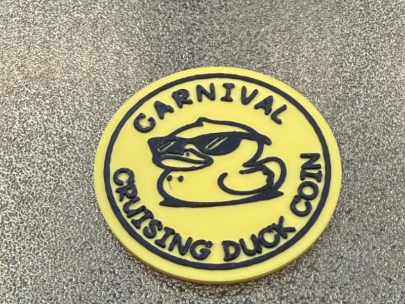 CARNIVAL CRUISE DUCK COIN FOR HIDING 