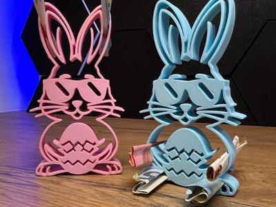 Money Ski Bunny Easter Bunny Decoration Gift for Easter 