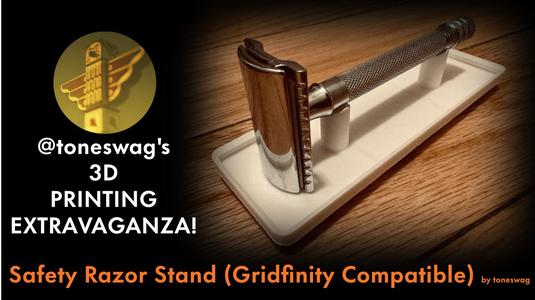 Gridfinity Safety Razor Stand