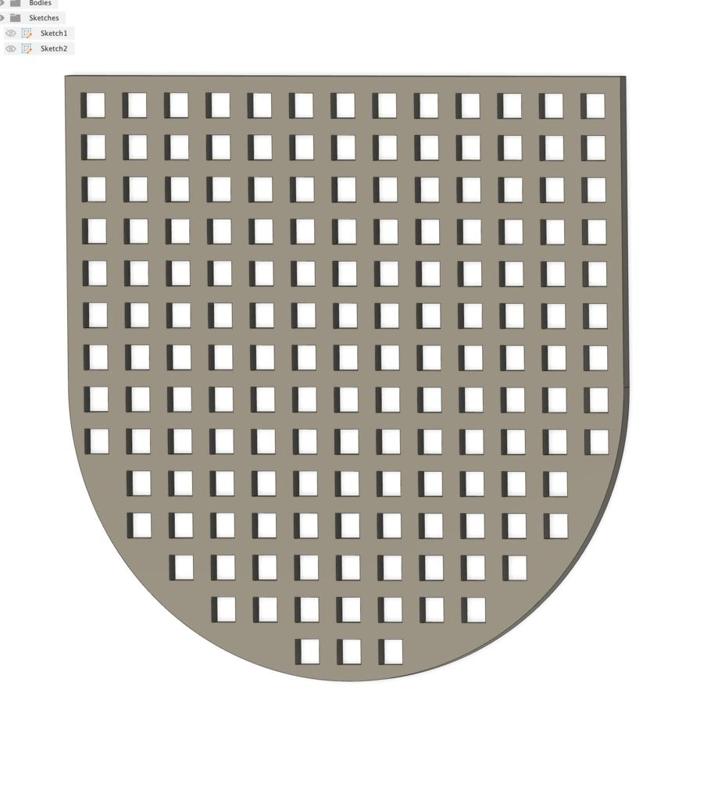 MX5 NC drain grate (mesh)
