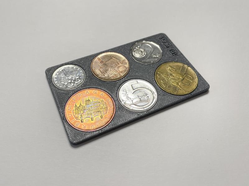 Credit Card Czech Coins Holder