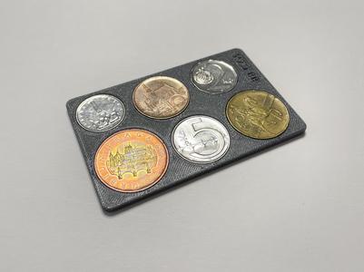 Credit Card Czech Coins Holder