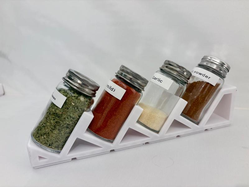 Gridfinity 6x1 holder for 4 IKEA Citronhaj jars