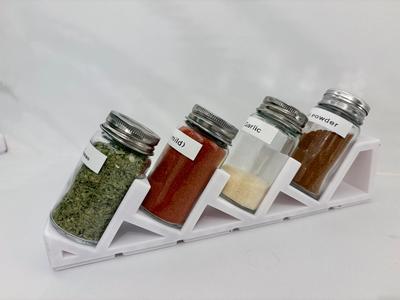 Gridfinity 6x1 holder for 4 IKEA Citronhaj jars