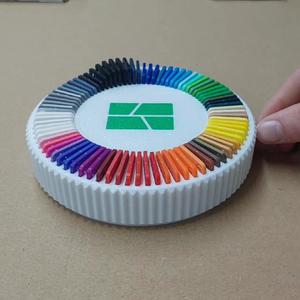 Spinning filament swatch box (with 608zz bearing)
