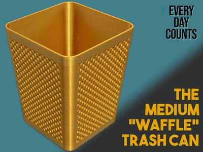 The Medium "Waffle" trash can