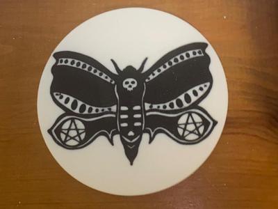 Death's Head Moth Coaster