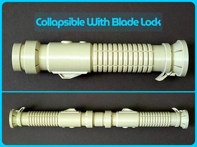 Toggle Collapsible Lightsaber (Blade Lock, Swappable Blade, & Dual Option)